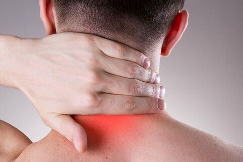 อาการปวด osteochondrosis ที่คอ